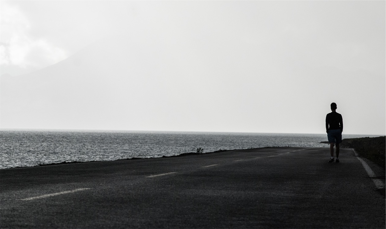 Coastal And Oceanic Landforms,Sea,Monochrome Photography