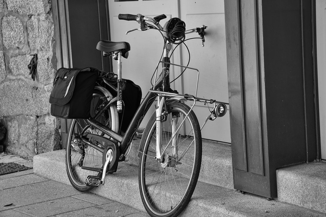 Bicycle,Monochrome Photography,Street