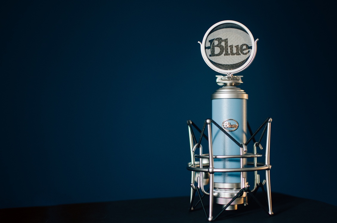 Blue,Trophy,Microphone