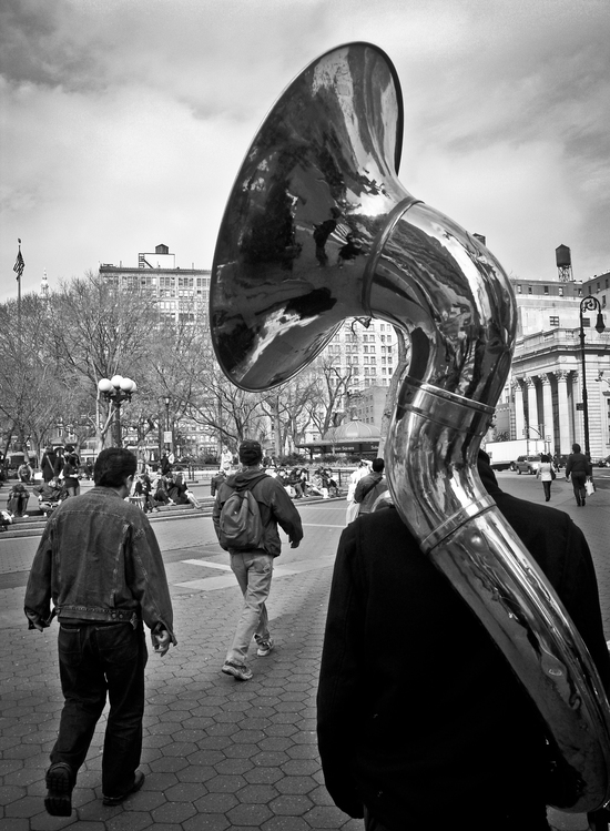 Musical Instrument,Monochrome Photography,Mellophone