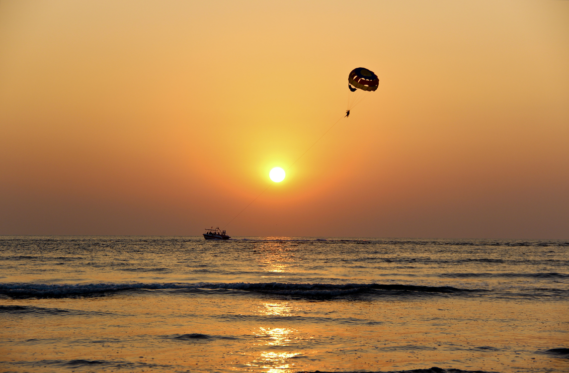 Parachute,Sea,Dawn