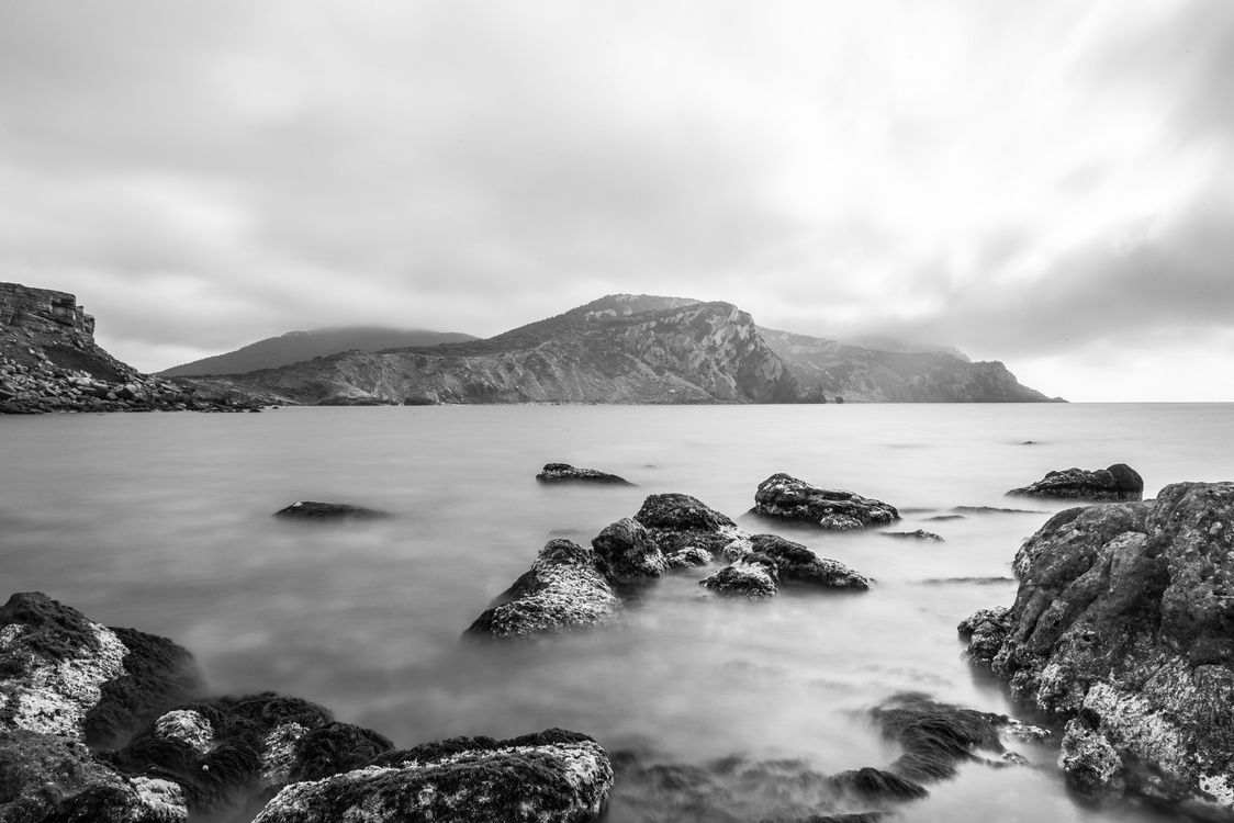 Monochrome Photography,Loch,Headland