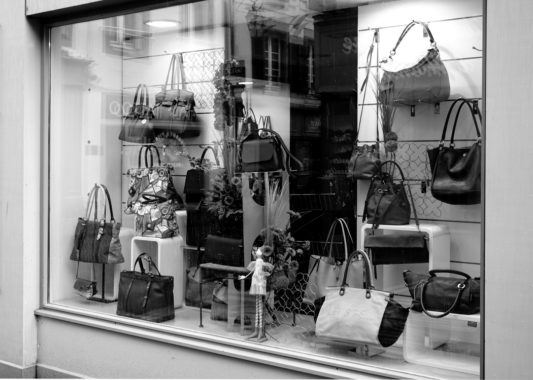 Monochrome Photography,Boutique,Display Window