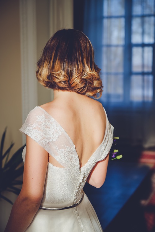 Gown,Hairstyle,Back
