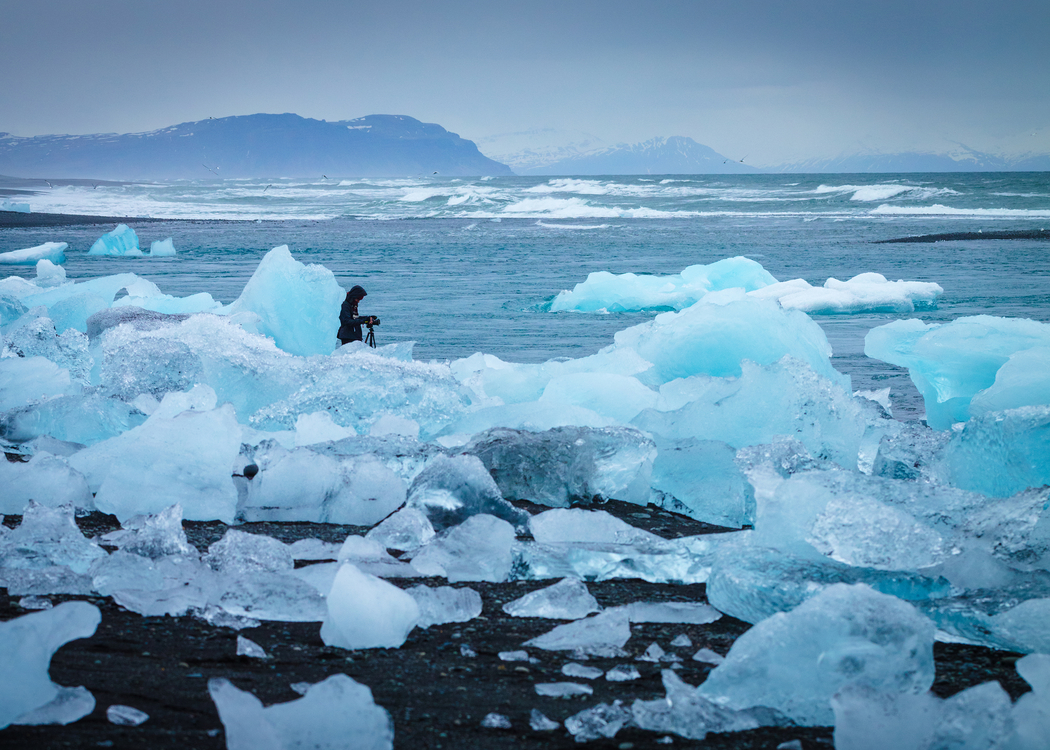 Melting,Iceberg,Glacial Lake