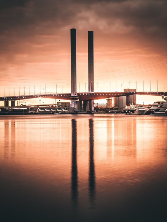 Bridge,Evening,Reflection