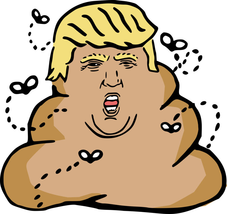 Image result for trump pics cartoons as feces