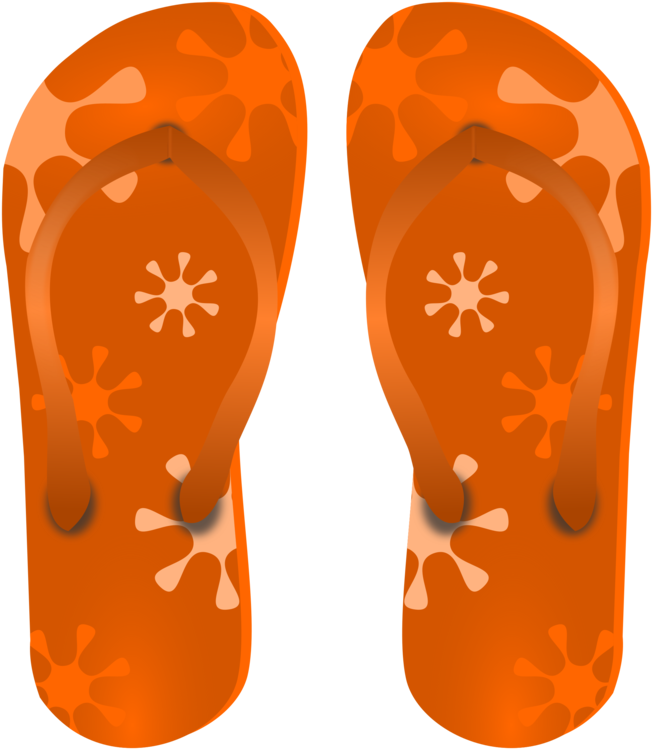 Flip Flops,Footwear,Orange