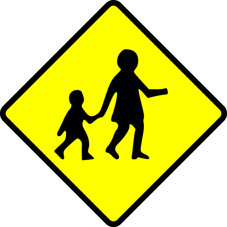 Traffic sign pedestrian crossing Royalty Free Vector Image