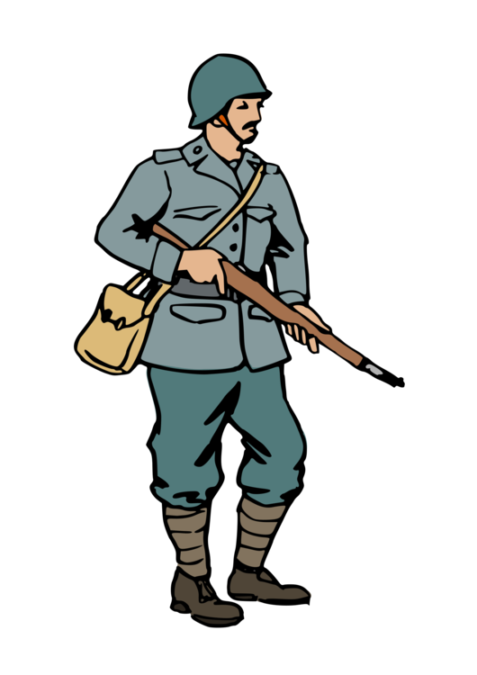 cartoon ww1 soldier with gun