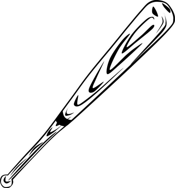 cricket bat clipart black and white