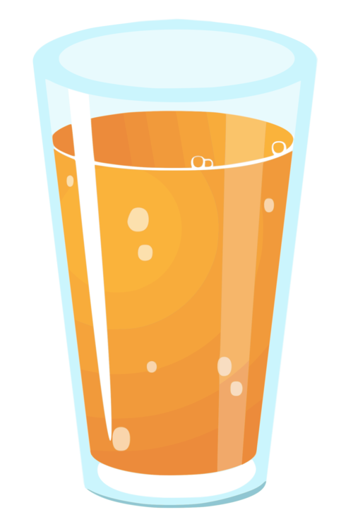 Orange juice cup icon cartoon drink glass Vector Image