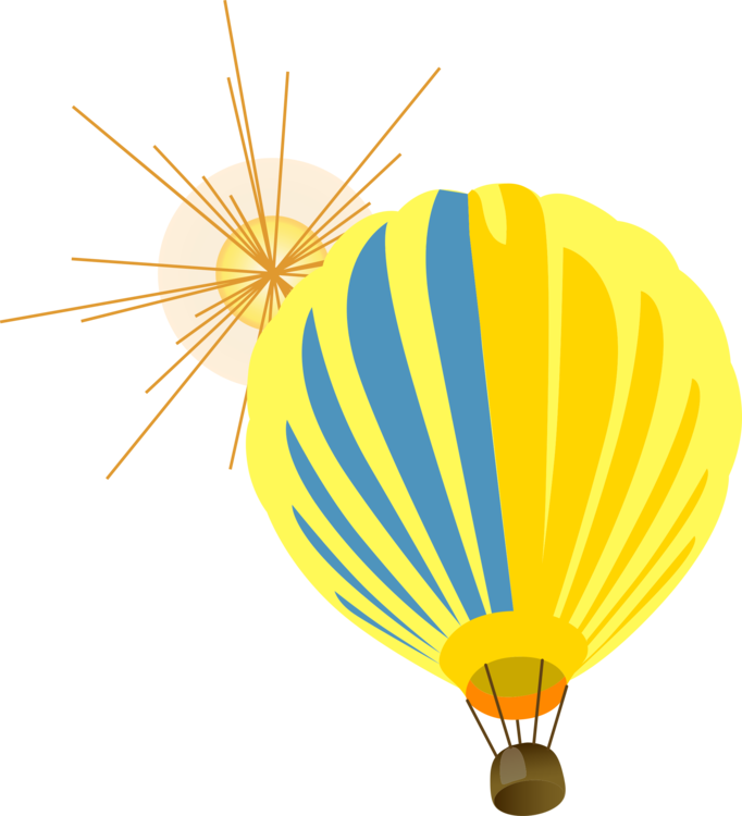 Hot Air Ballooning,Line,Yellow