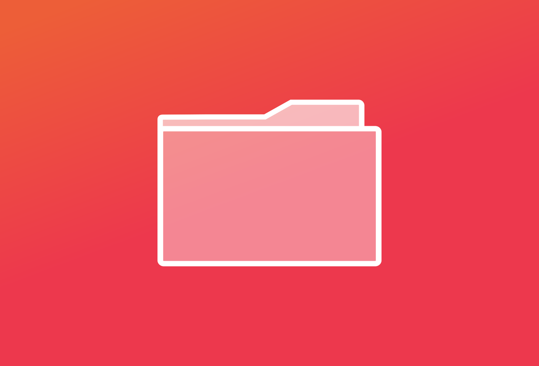 Log folder. Минималистический значок для папок. Досье вектор. Temp folder icon.