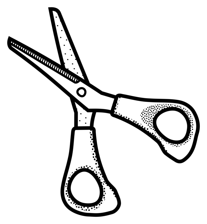 cut clipart black and white