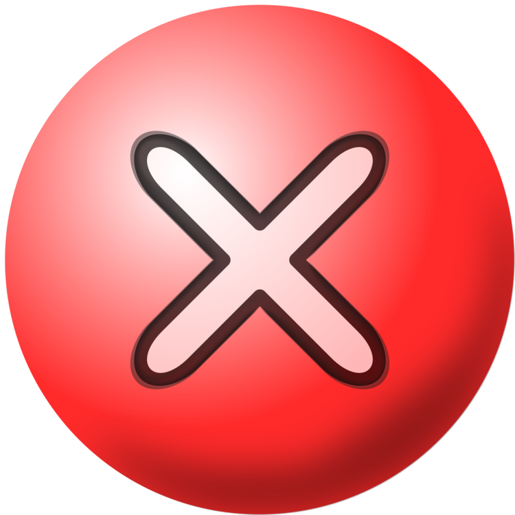 Red x mark icon - Free red x mark icons