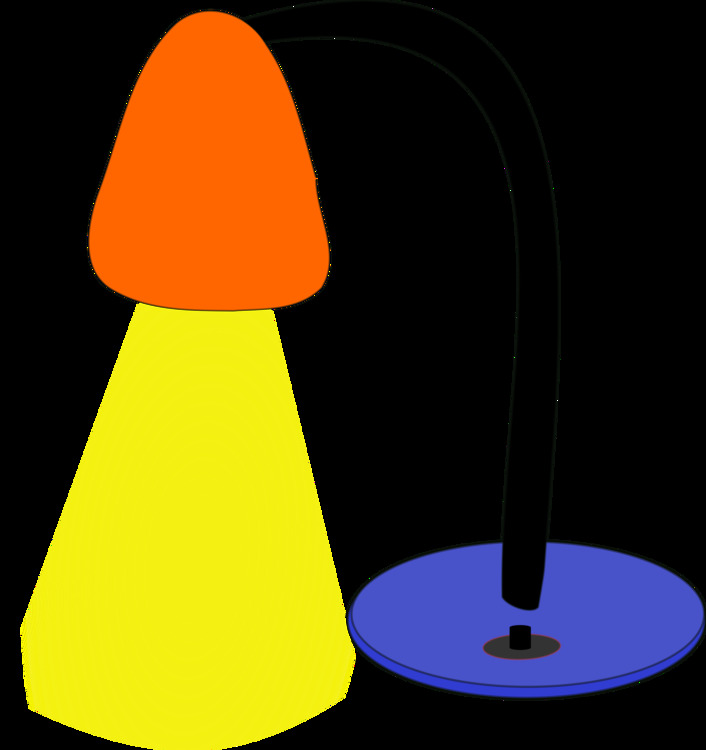 Lamp,Cone,Yellow