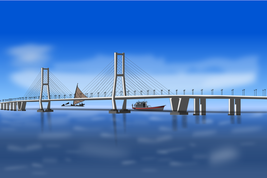 Bridge,Reflection,Extradosed Bridge
