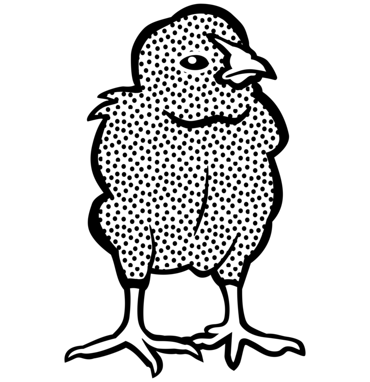 chicken nuggets clip art black and white