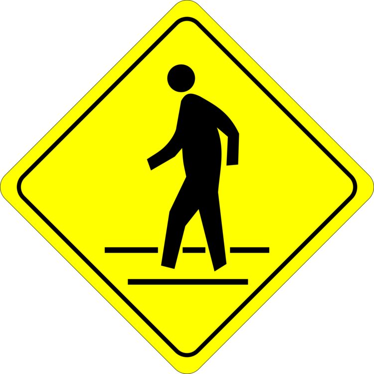 Pedestrian crossing symbol.ai Royalty Free Stock SVG Vector and