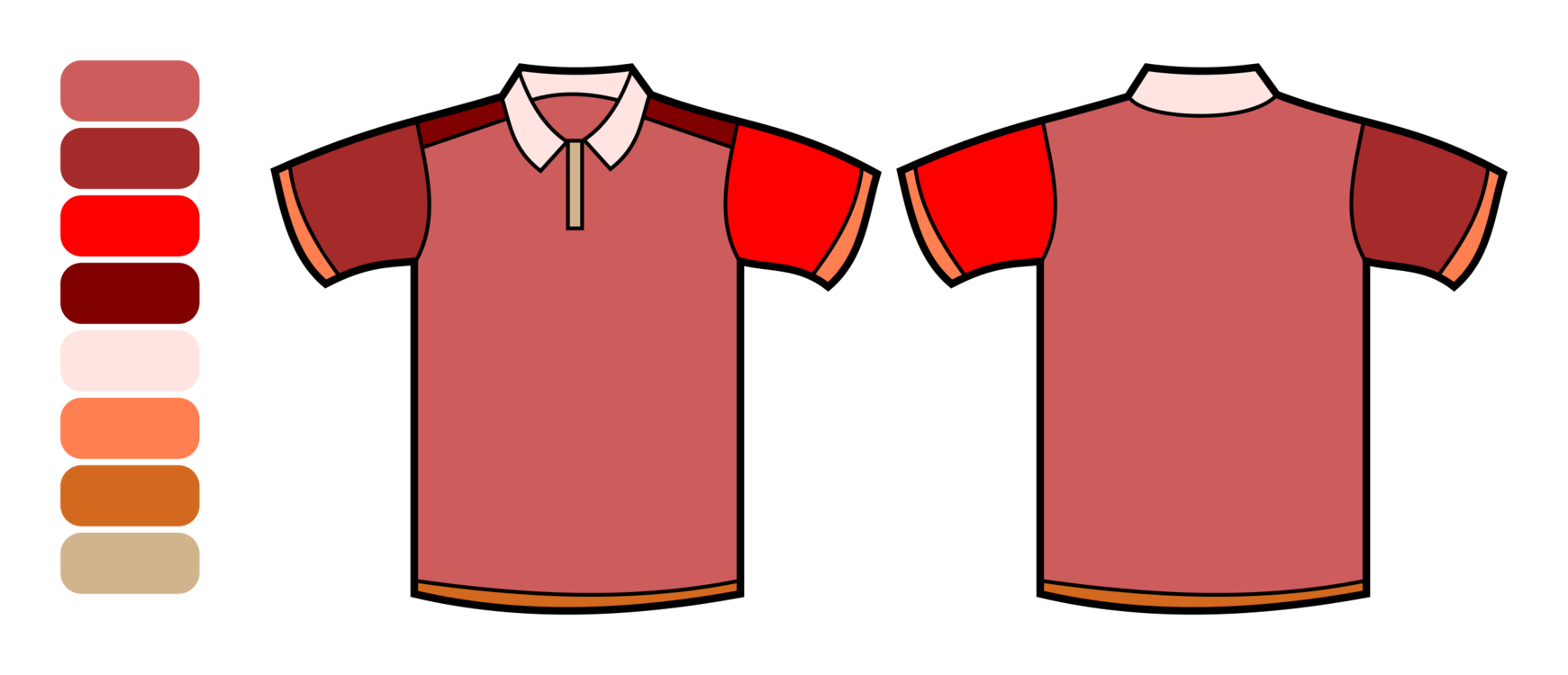 red polo shirt clip art