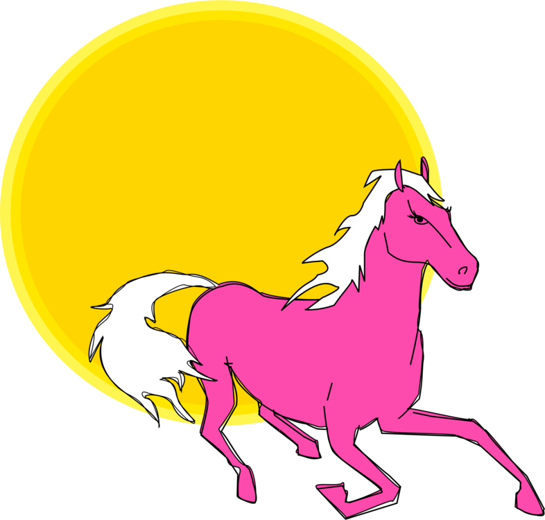 Pink,Horse,Pony