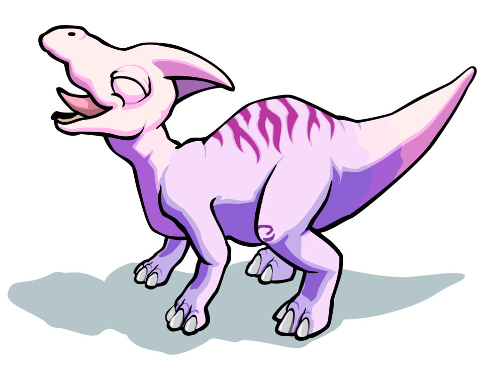 Pink,Line Art,Dinosaur