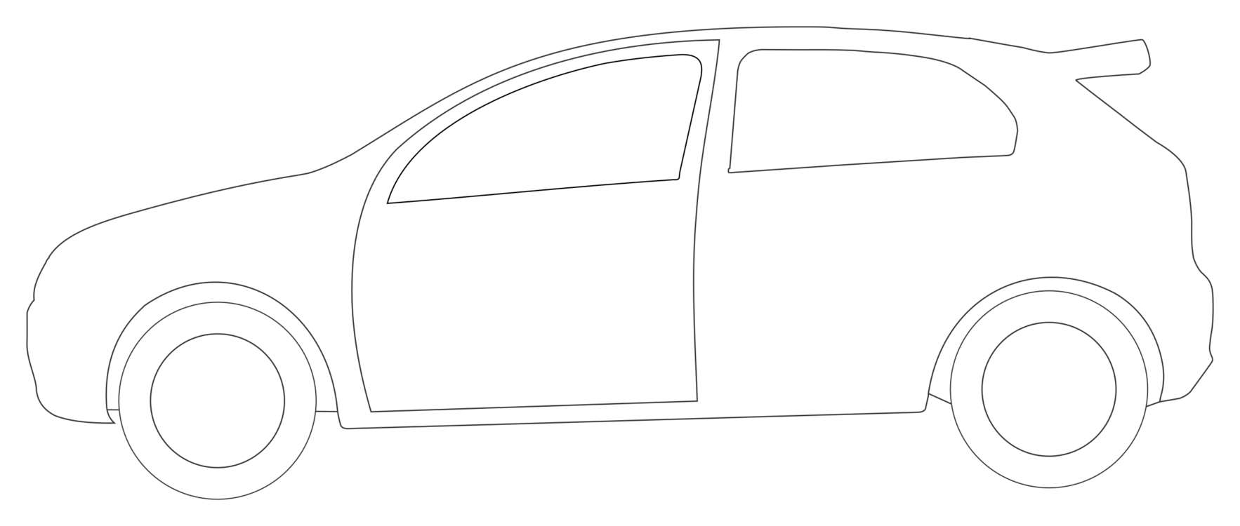 Line Art,Angle,Compact Car