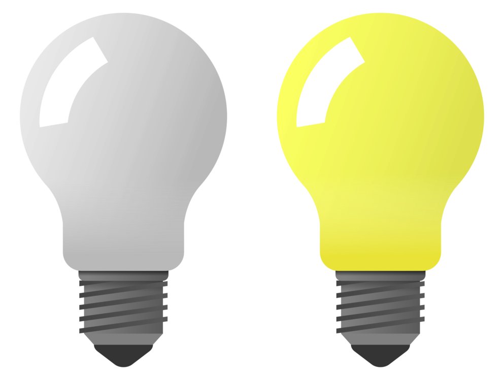 Yellow Light Incandescent Light Bulb Png Clipart Royalty Free Svg Png