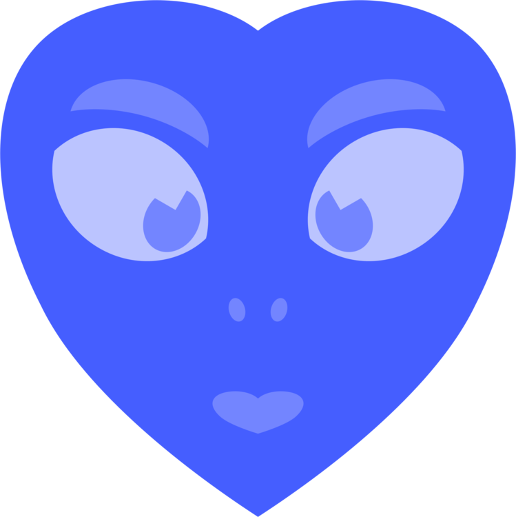 Blue,Heart,Head