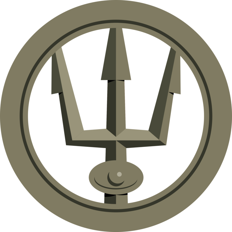 Circle,Symbol,Trident