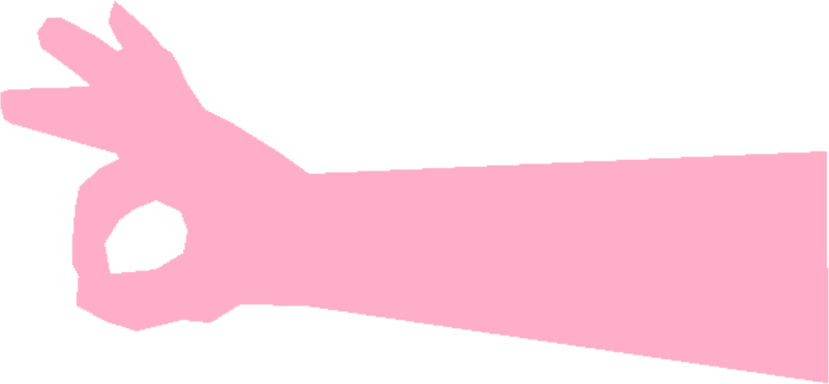 Pink,Silhouette,Thumb