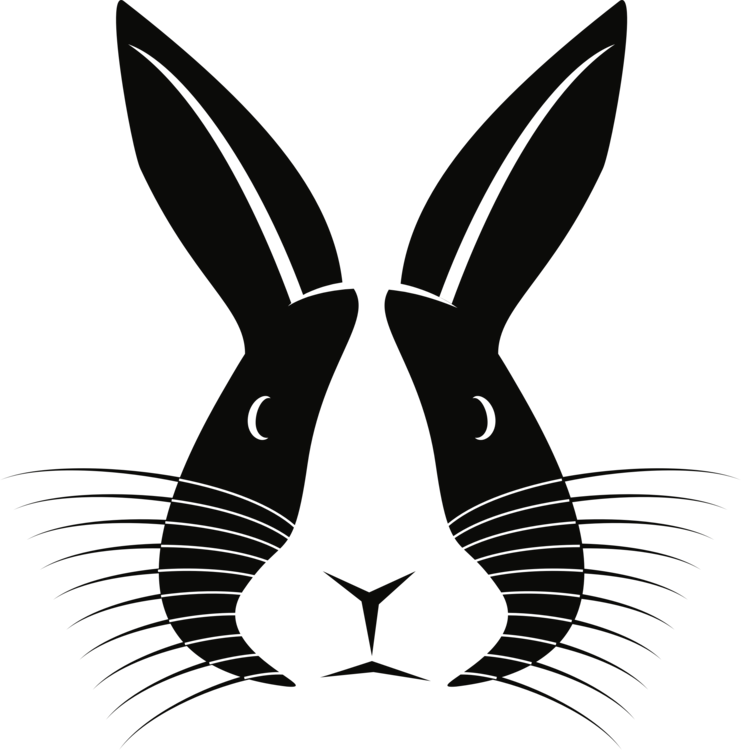 Head,Silhouette,Rabits And Hares