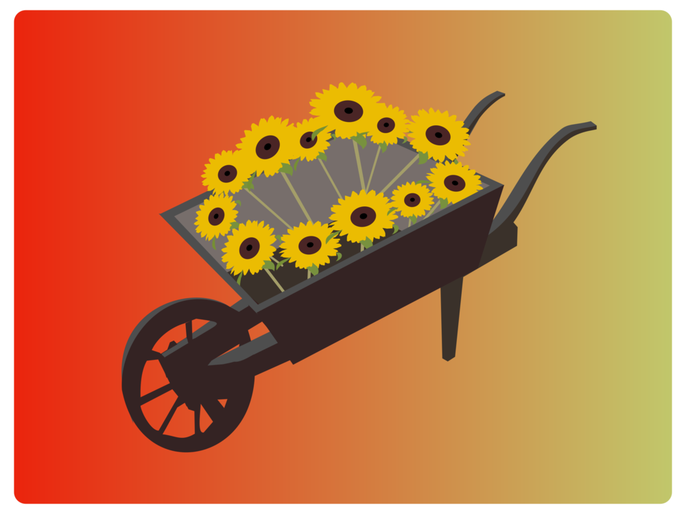 Flower,Vehicle,Cart
