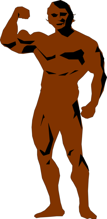 Standing,Muscle,Silhouette