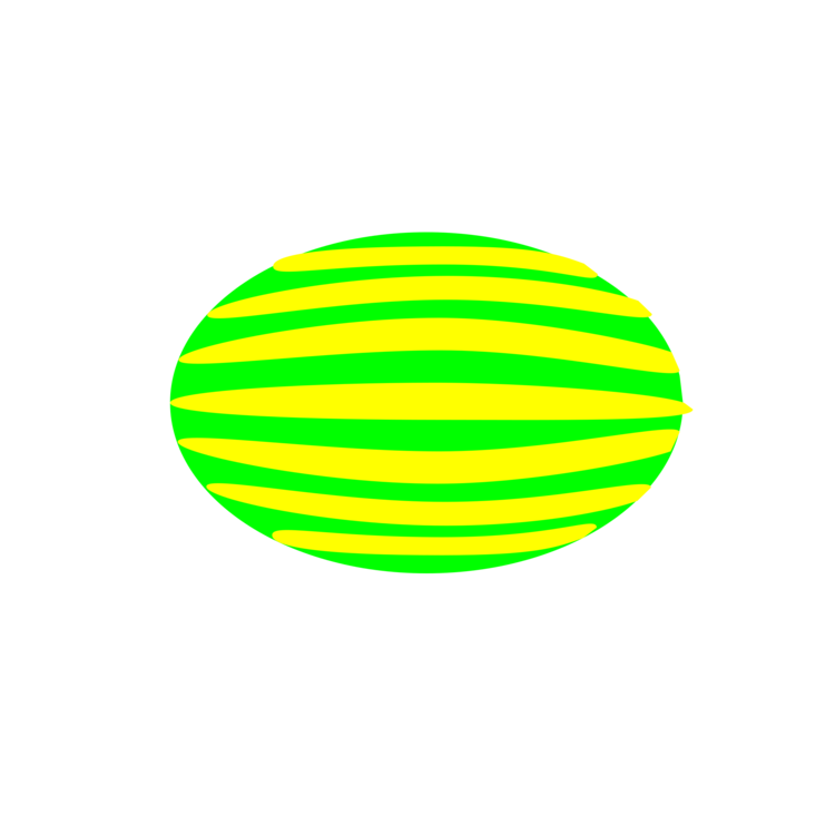 Yellow,Green,Oval