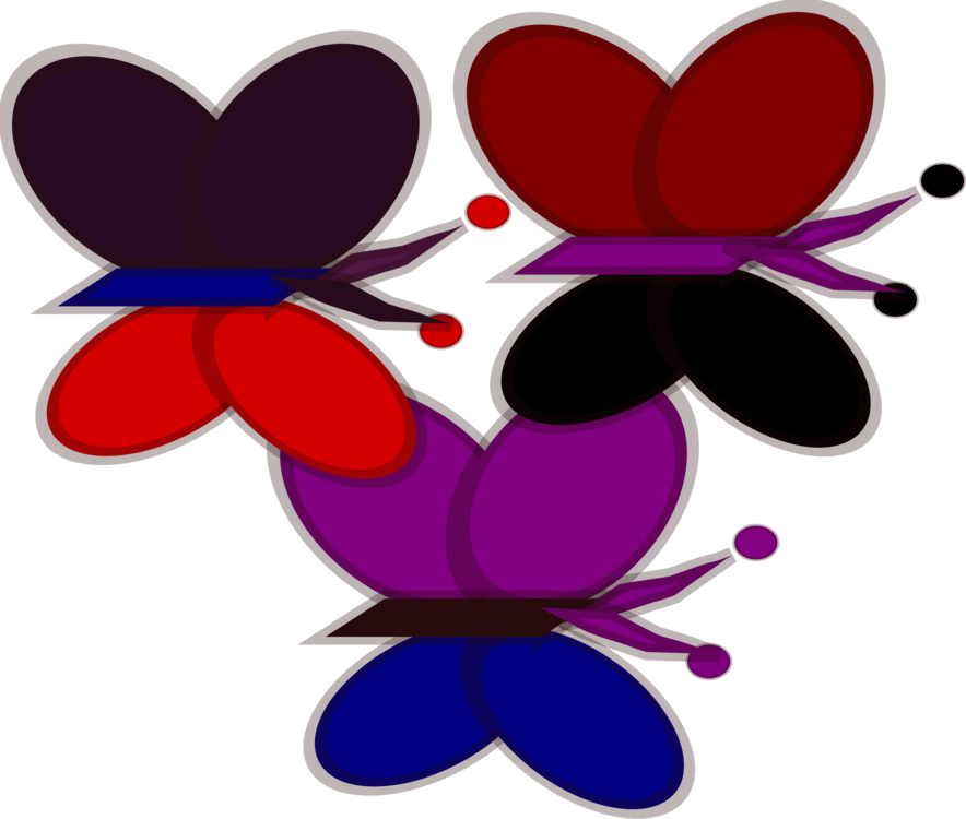 Butterfly,Heart,Flower