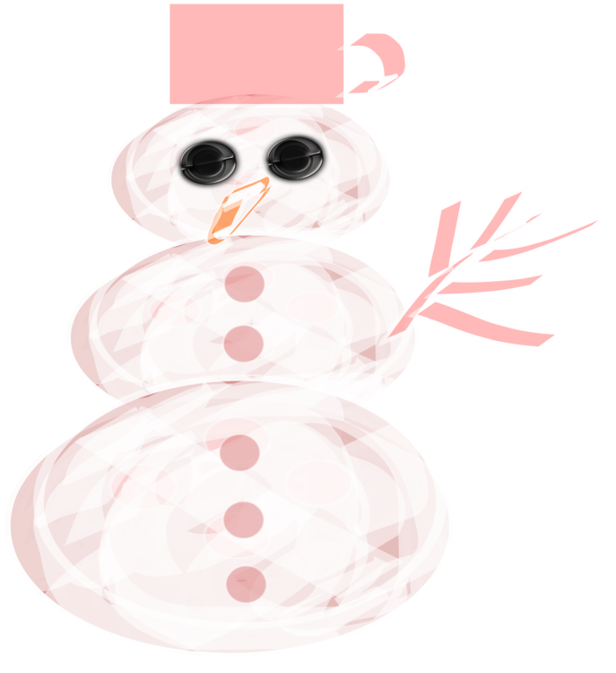 Pink,Snowman,Christmas Ornament
