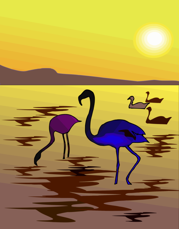 Crane,Flamingo,Art