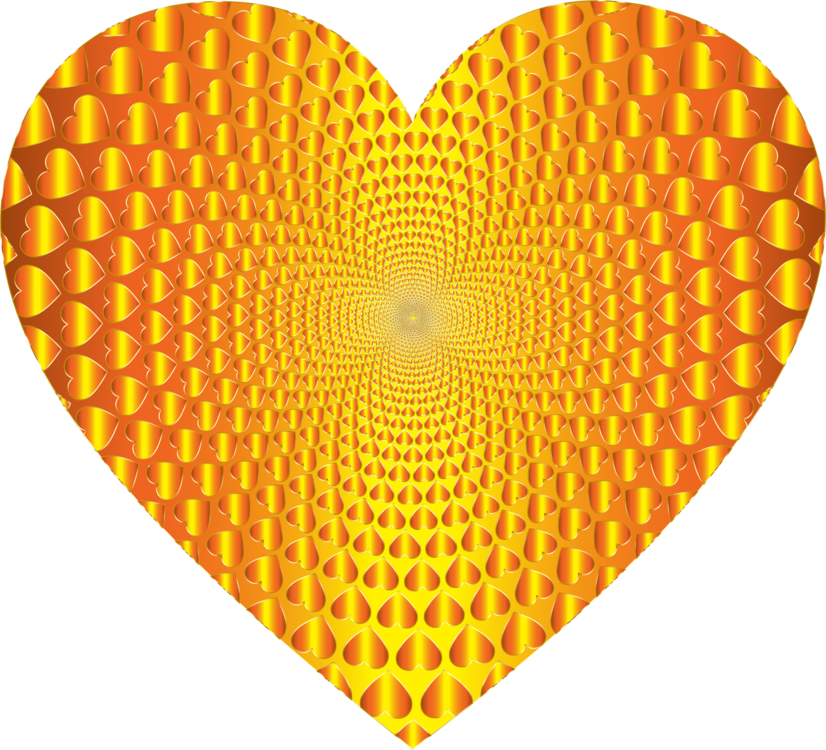 Heart,Symmetry,Yellow