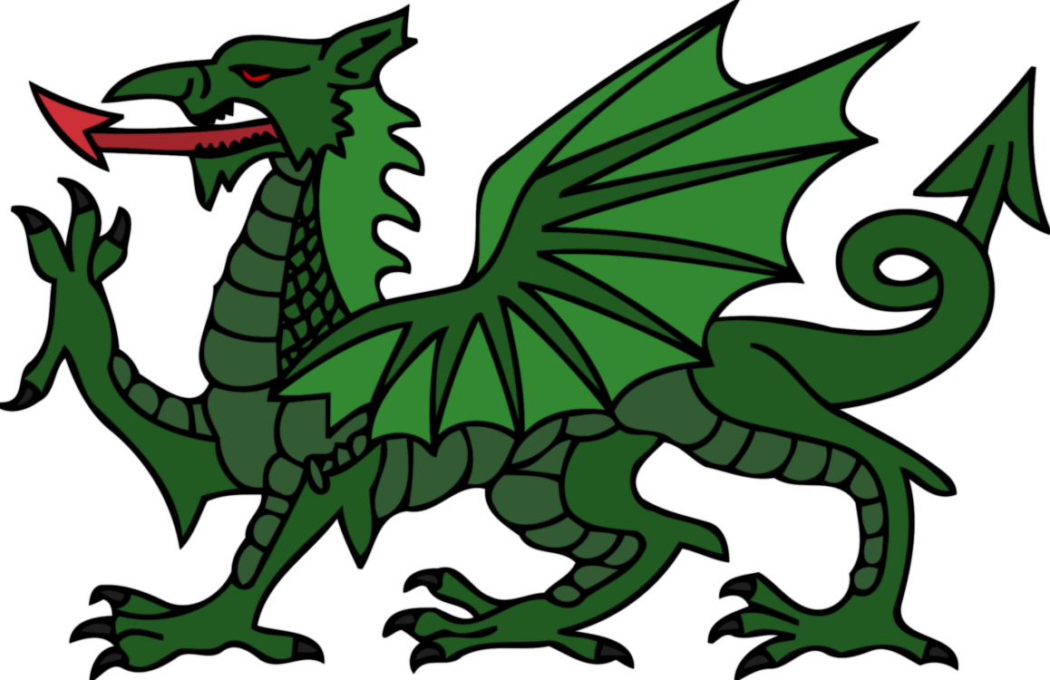 Flag of Wales Welsh Dragon Welsh language free commercial ...