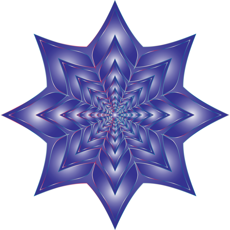 Electric Blue,Star,Symmetry