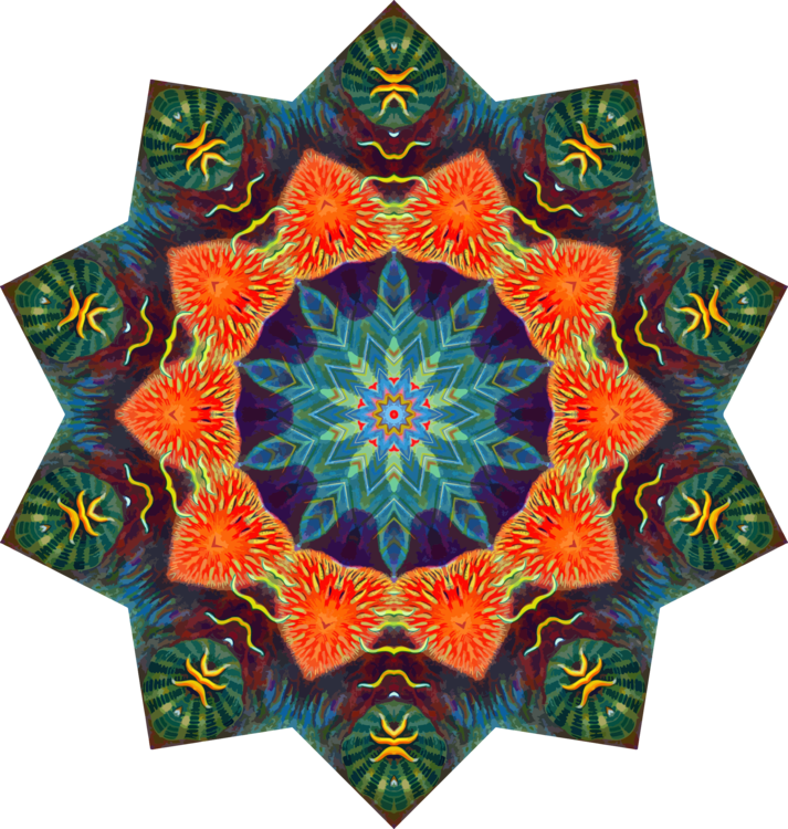 Symmetry,Presentation Slide,Mandala