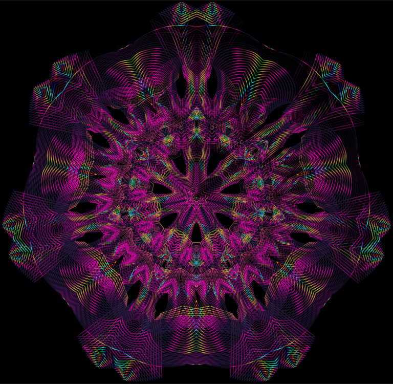 Symmetry,Purple,Fractal Art