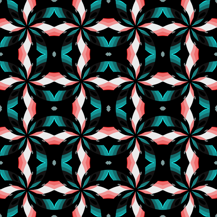 Symmetry,Kaleidoscope,Teal