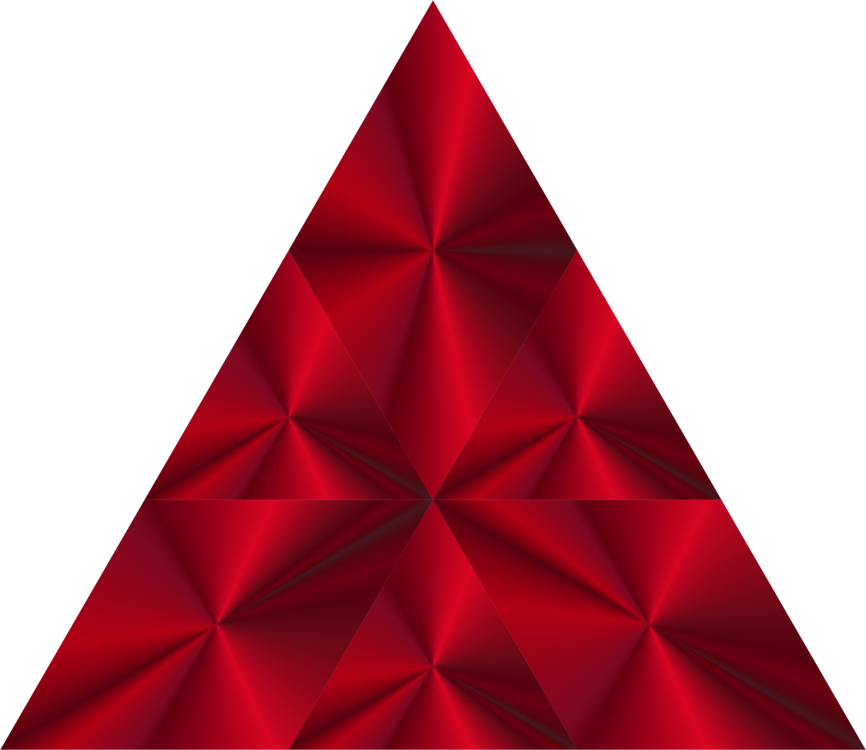 Triangle,Red,Line Art