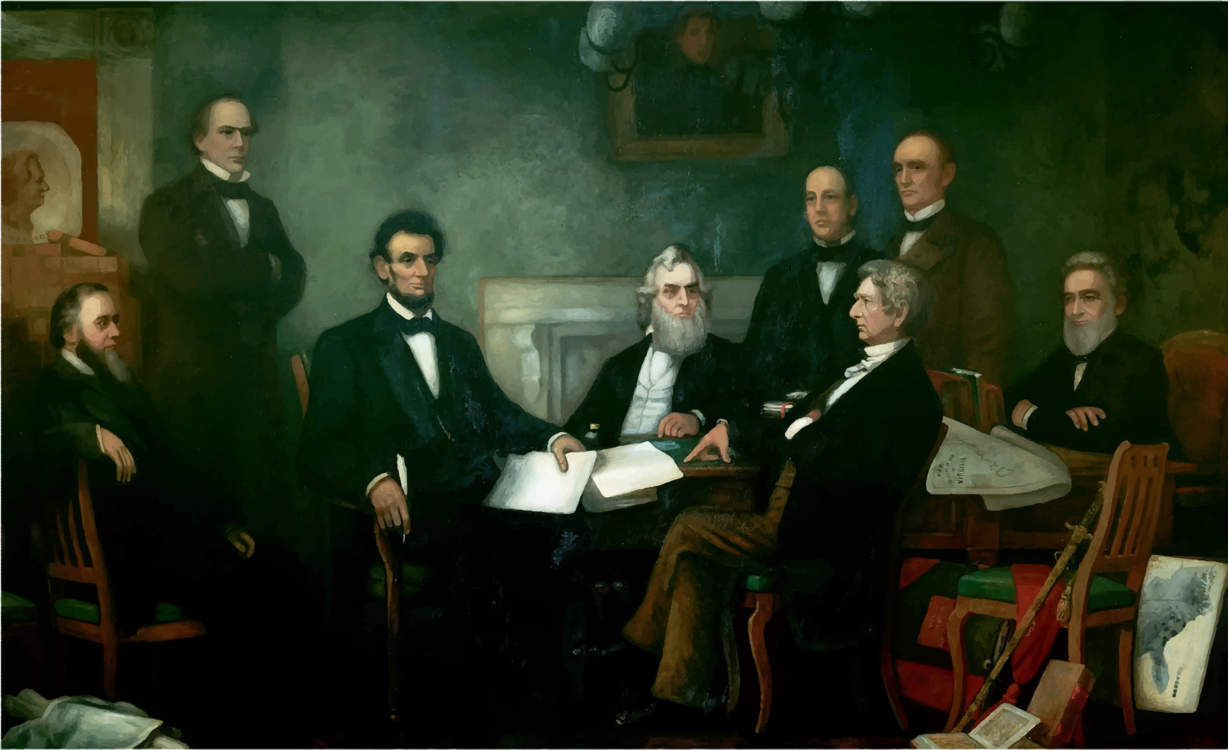 Gentleman,Painting,First Reading Of The Emancipation Proclamation Of President Lincoln