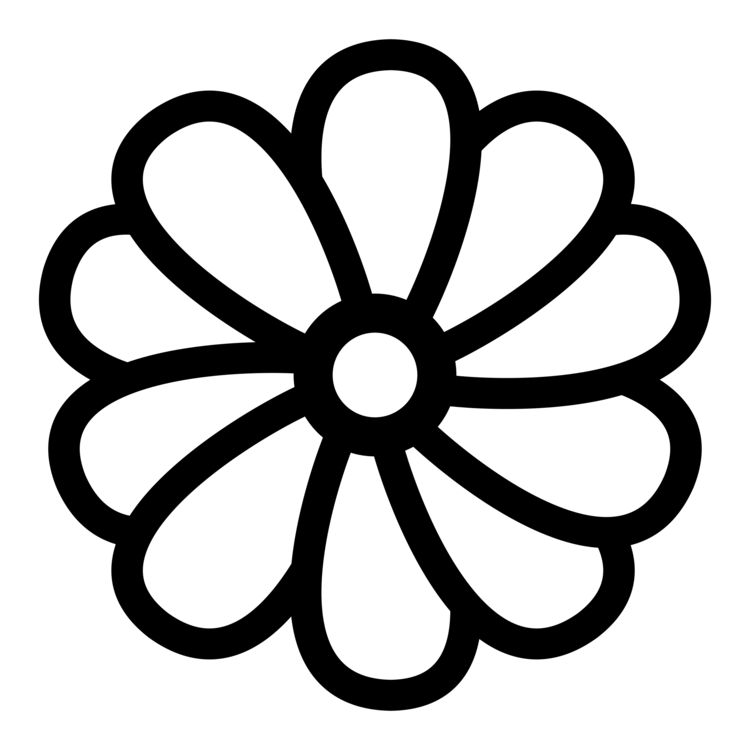 Wheel,Line Art,Flower
