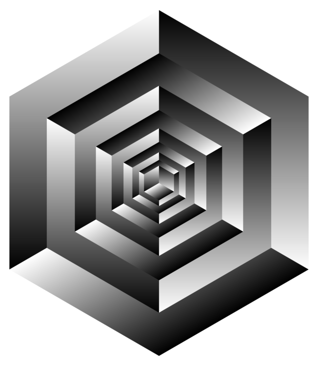 impossible cube illusion