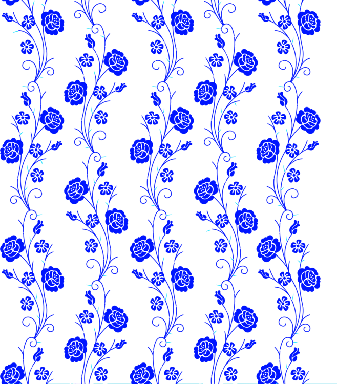 Blue,Line Art,Flora
